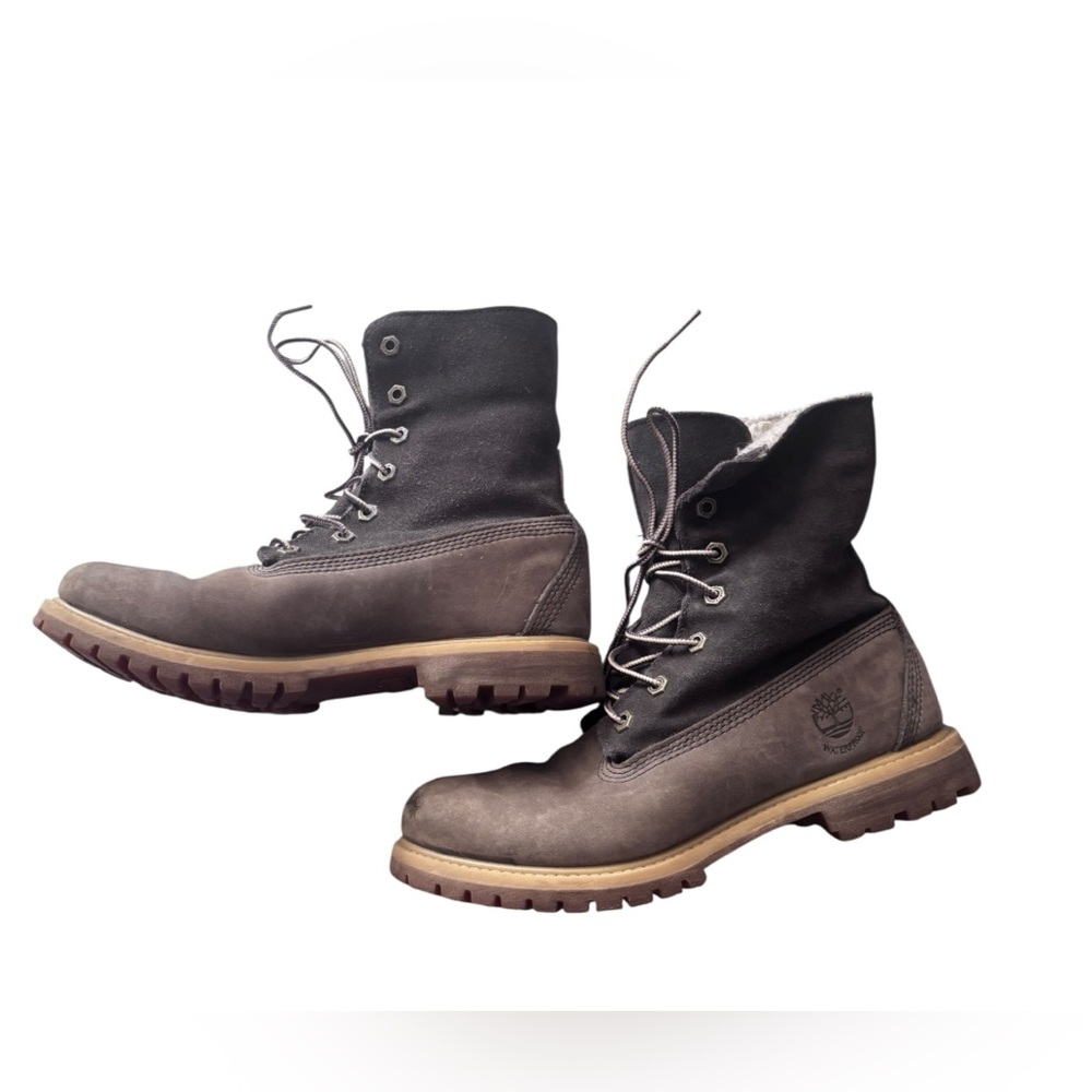 Timberland Women's Authentics Teddy Fleece Waterproof Fold-Down Boots